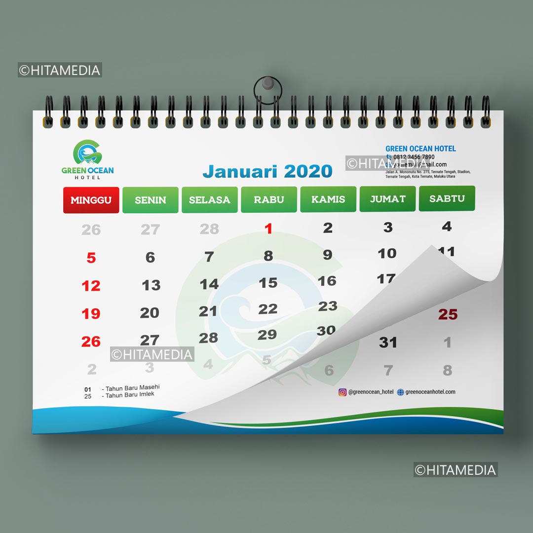 portofolio Biaya Jasa Desain Kalender Tanjungpinang